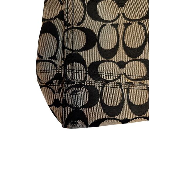 Coach Hampton Gray Canvas Tote Bag Authentic - Picture 7 of 10